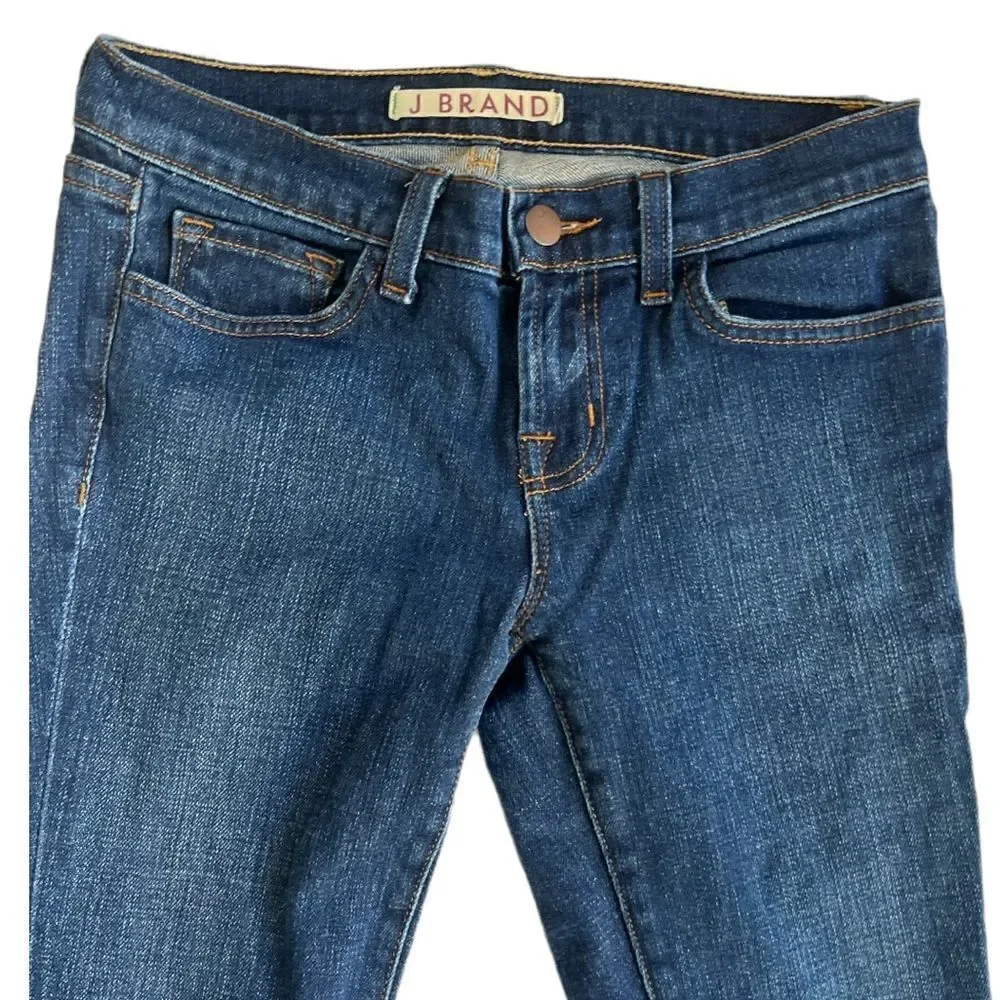 J Brand Low Rise Dark Rinse Skinny 98% cotton Jeans SZ 26